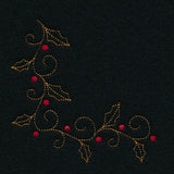 Delicate Holiday Corner - Holly