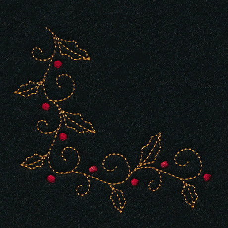 Delicate Holiday Corner - Holly