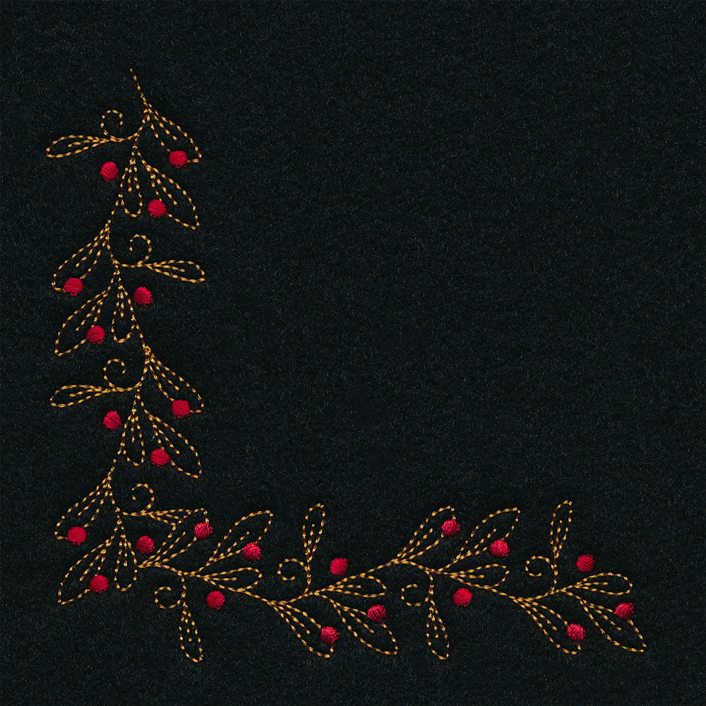 Delicate Holiday Corner - Mistletoe