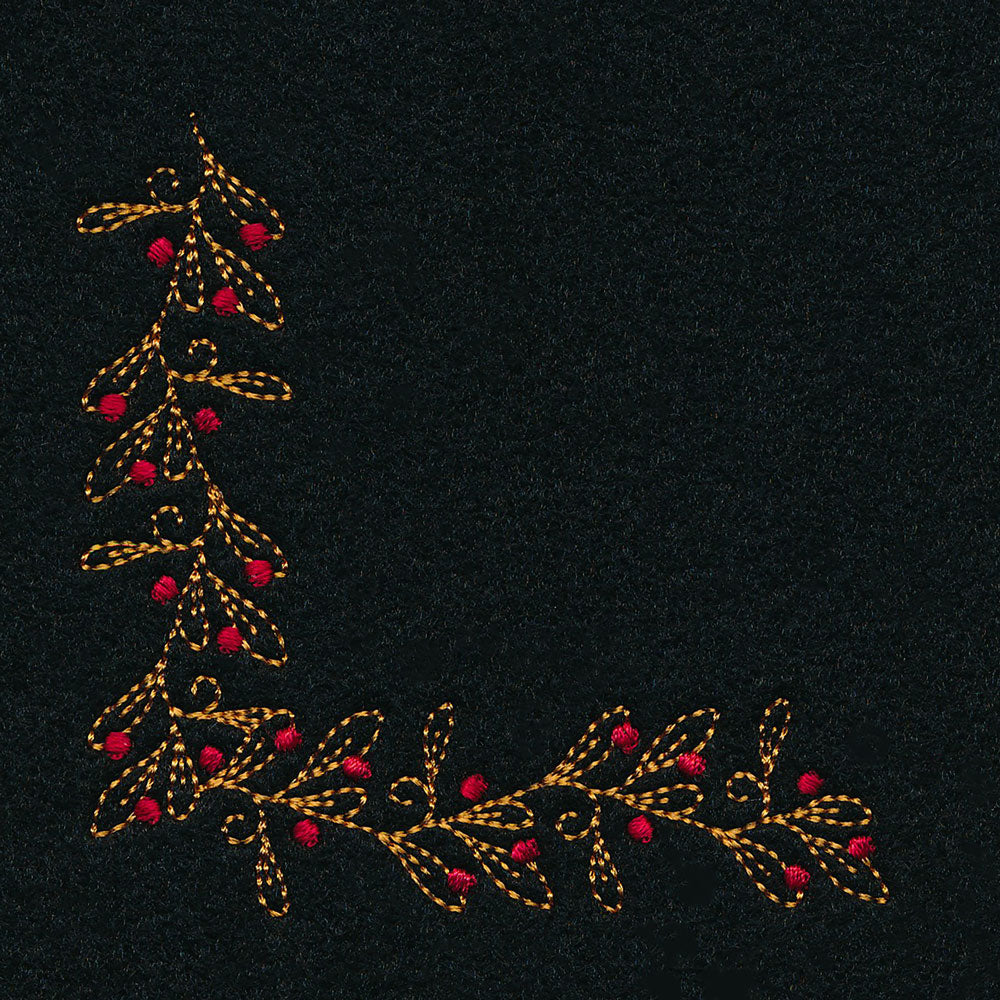 Delicate Holiday Corner - Mistletoe