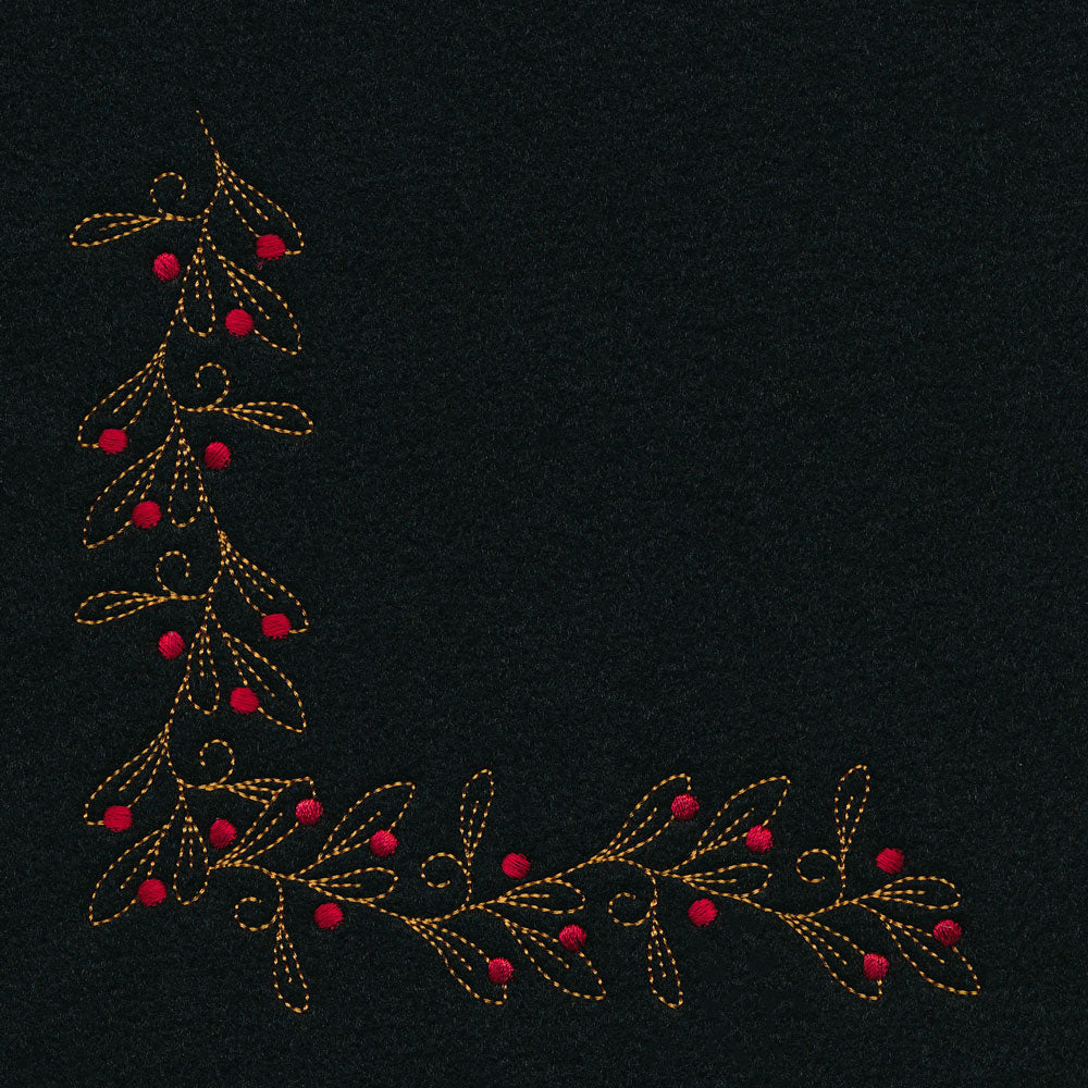 Delicate Holiday Corner - Mistletoe