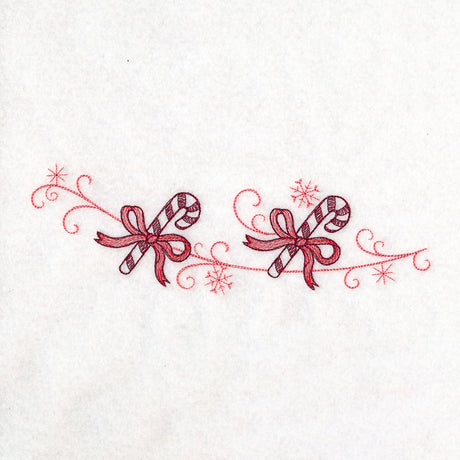 Christmas Delft Candy Cane Border