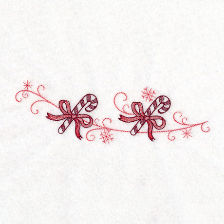 Christmas Delft Candy Cane Border