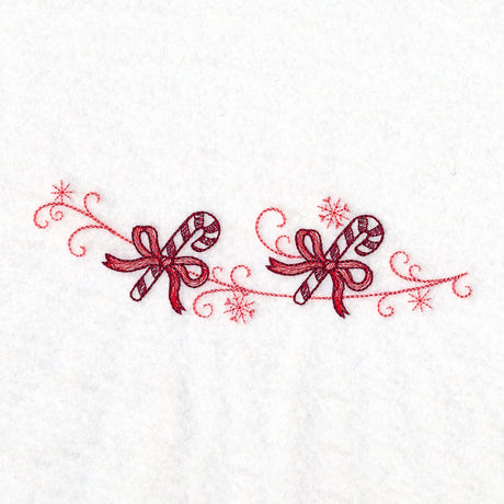 Christmas Delft Candy Cane Border