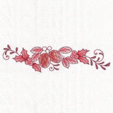 Christmas Delft Pinecones Border