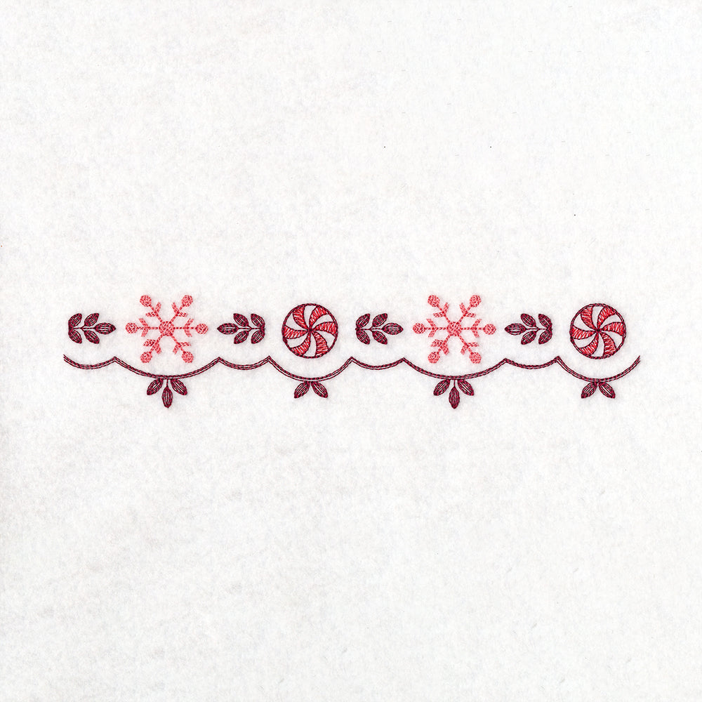 Christmas Delft Snowflake Border