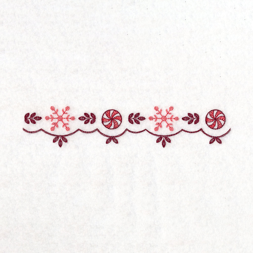 Christmas Delft Snowflake Border
