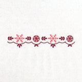 Christmas Delft Snowflake Border