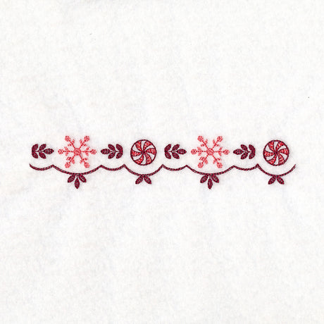 Christmas Delft Snowflake Border