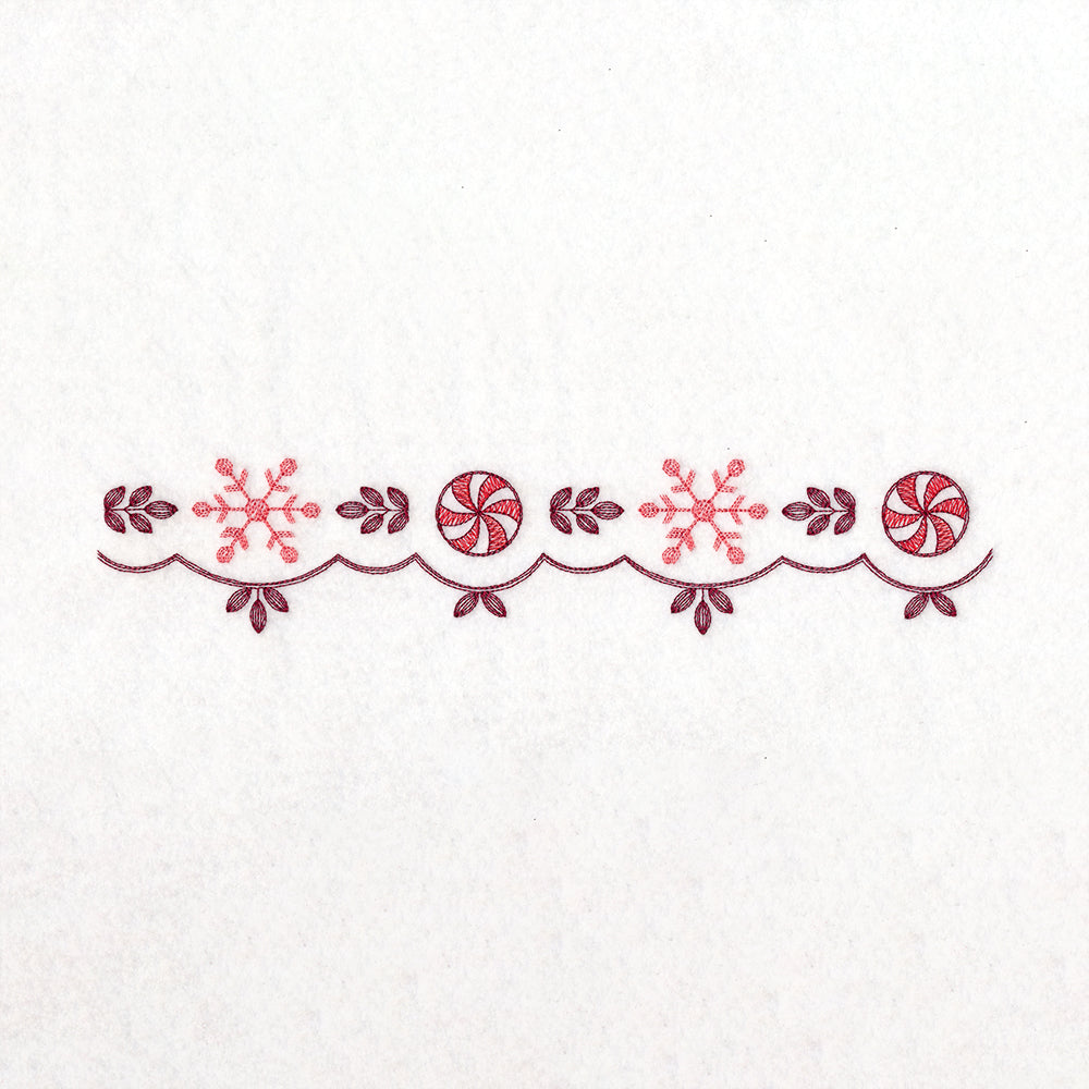 Christmas Delft Snowflake Border