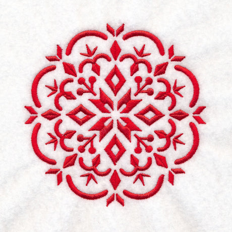 Nordic Winter Snowflake Medallion