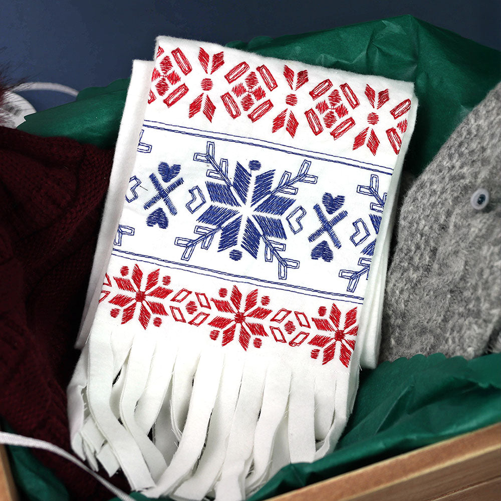 Nordic Winter Repeatable Border 1