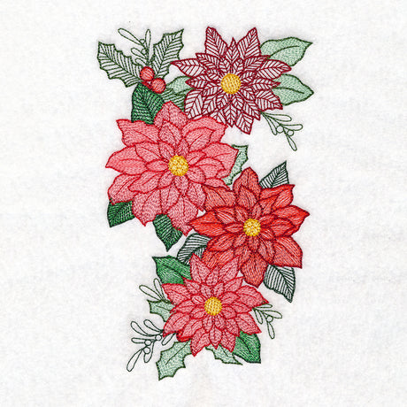 Poinsettia Bouquet Cascade