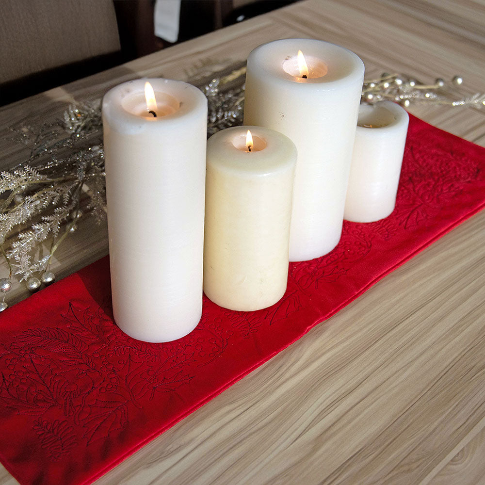 Perfectly Repeatable Christmas Blooms and Cardinals