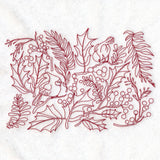 Perfectly Repeatable Christmas Blooms and Cardinals