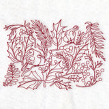 Perfectly Repeatable Christmas Blooms and Cardinals