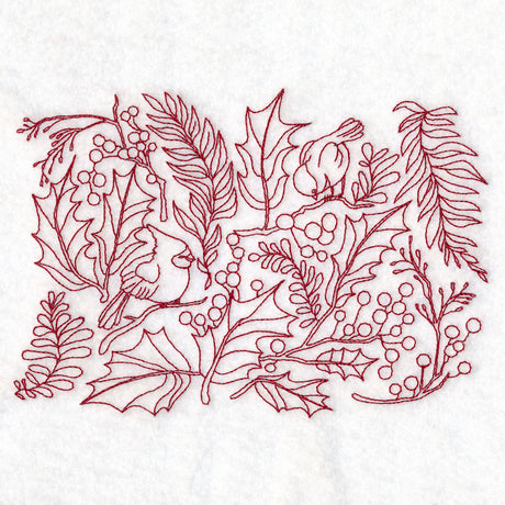 Perfectly Repeatable Christmas Blooms and Cardinals