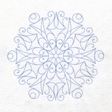 Simple Snowflake (Quilting)