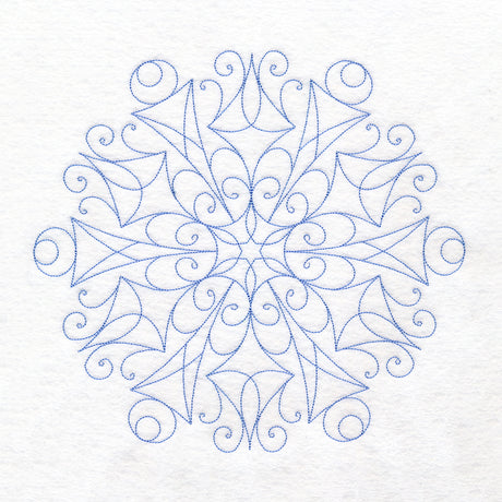 Simple Snowflake (Quilting)