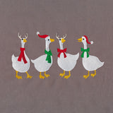 Christmas Party Geese Border