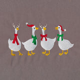 Christmas Party Geese Border