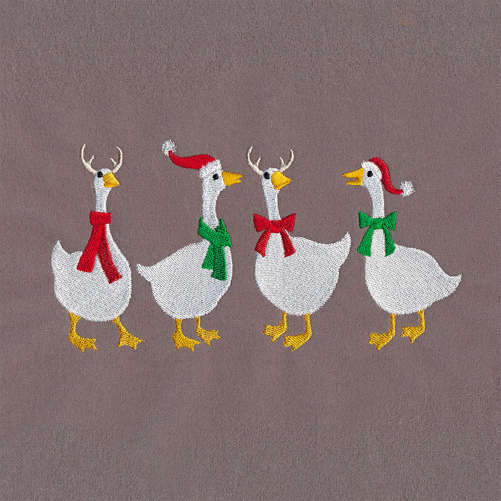 Christmas Party Geese Border