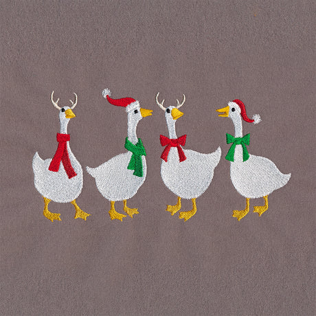 Christmas Party Geese Border
