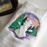 Christmas Snowman Silhouette (Embossed)