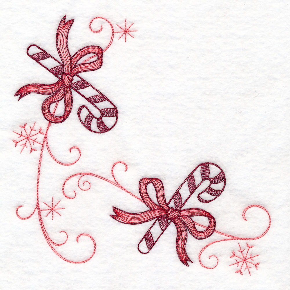 Christmas Delft Candy Cane Corner