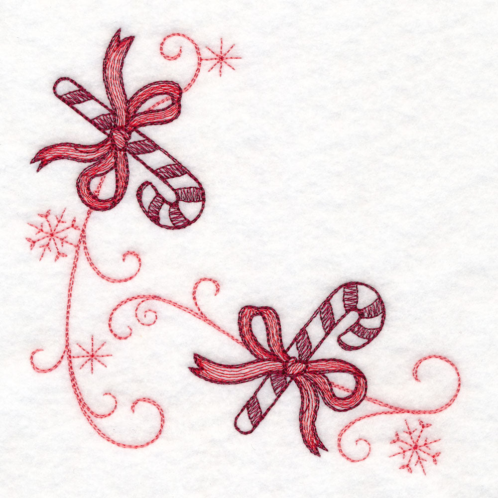 Christmas Delft Candy Cane Corner