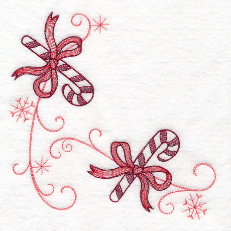 Christmas Delft Candy Cane Corner