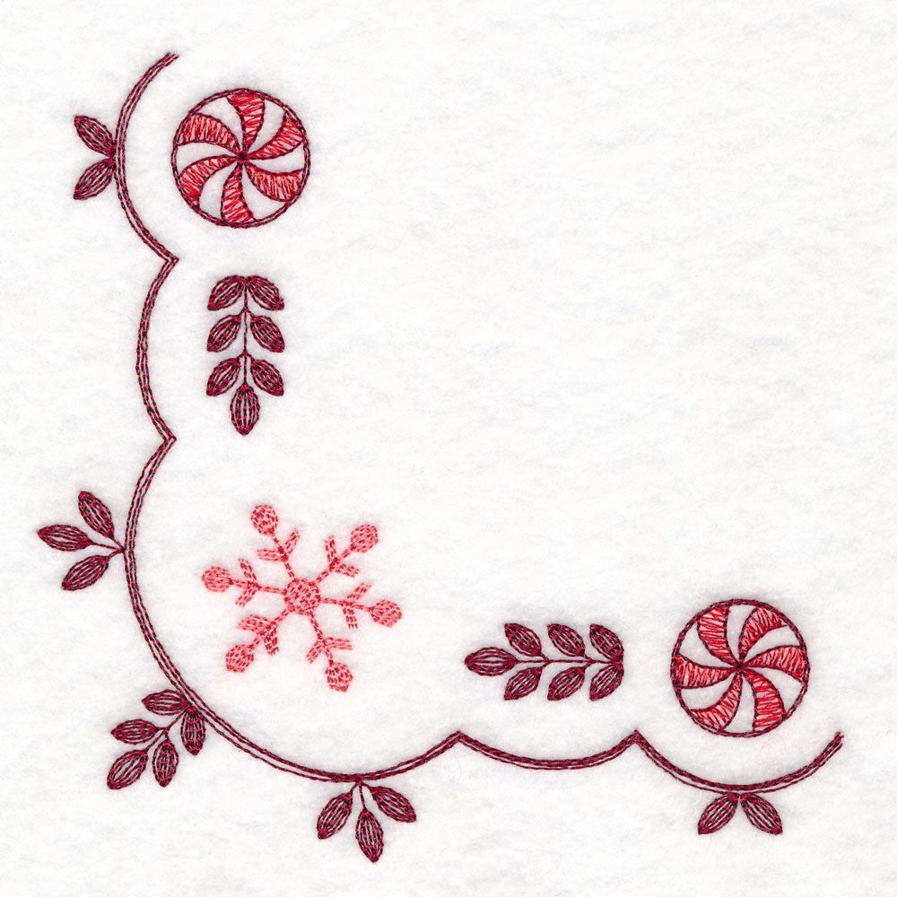 Christmas Delft Snowflake Corner