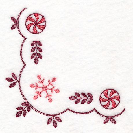 Christmas Delft Snowflake Corner