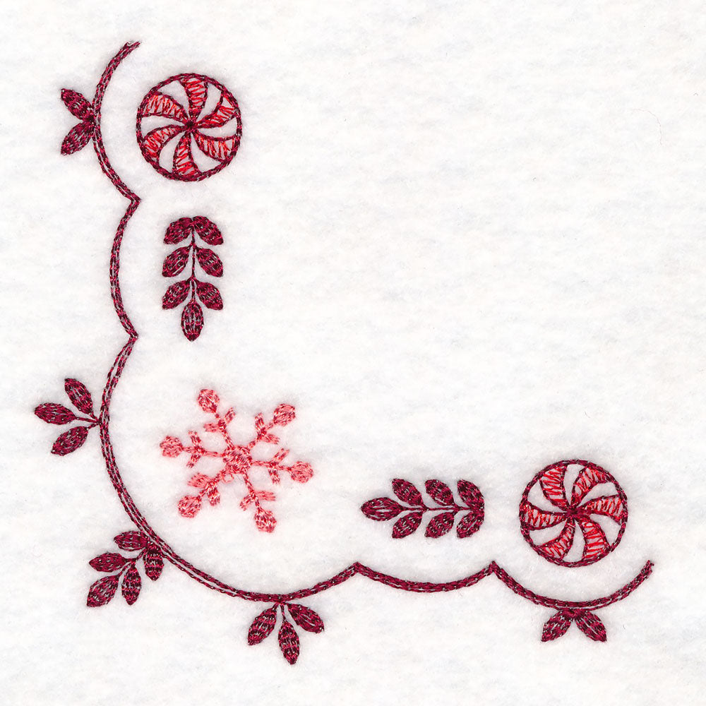 Christmas Delft Snowflake Corner