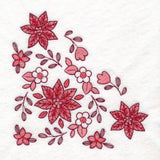 Christmas Delft Poinsettia Corner