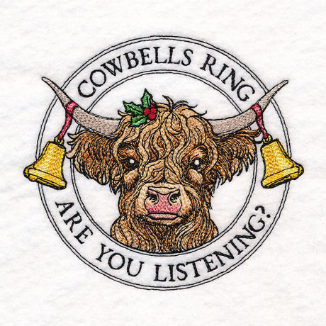 Christmas Highland Cow Stamp