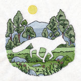 Mountain Fox Silhouette (Embossed)