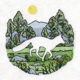 Mountain Fox Silhouette (Embossed)