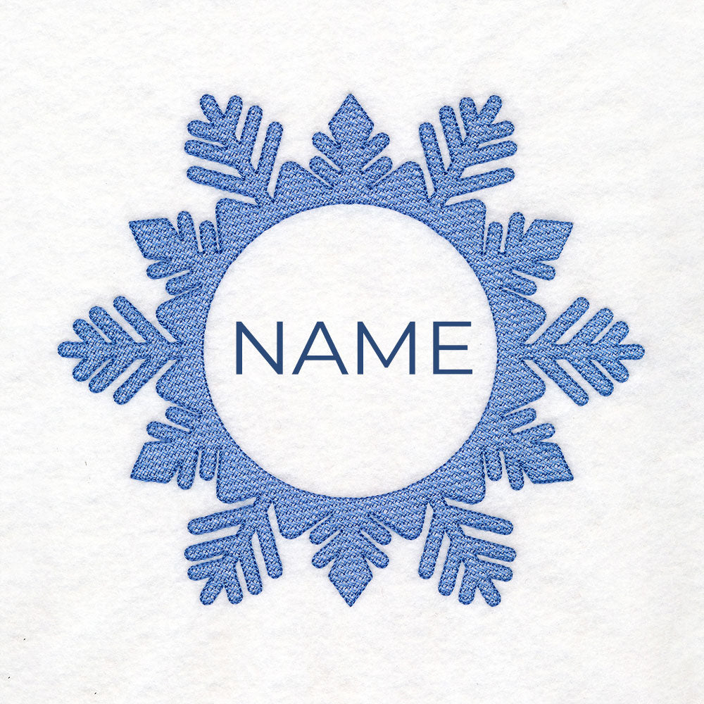 Snowflake Vector Embd Customizable Snowflake (Embossed) – Embroidery Library