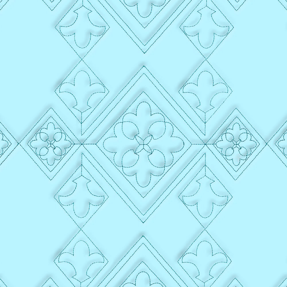 Nordic Traditions - Diamonds (Edge-to-Edge Quilting)