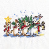 Storybook Christmas Tree Bunnies