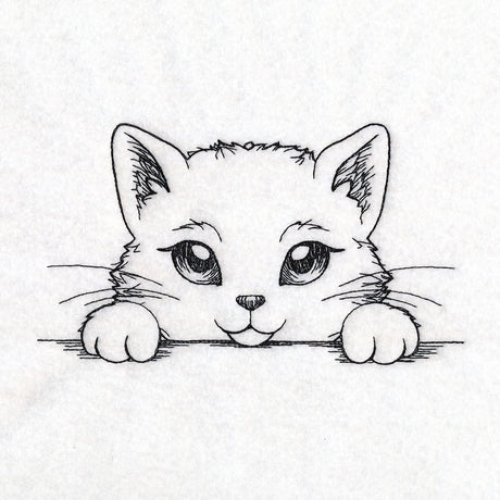 Peeking Cat Sketch