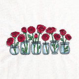 Rose Jar Bouquets Border