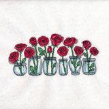 Rose Jar Bouquets Border
