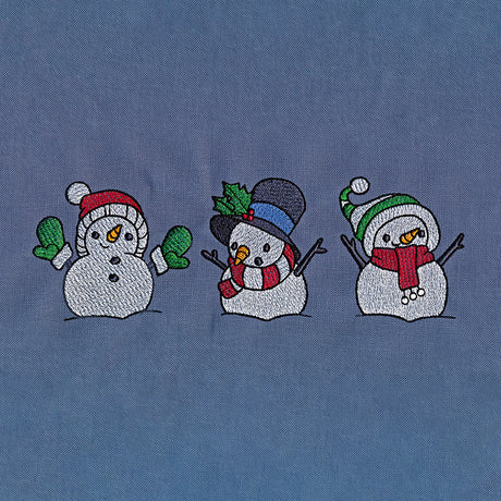 Winter Snowman Trio
