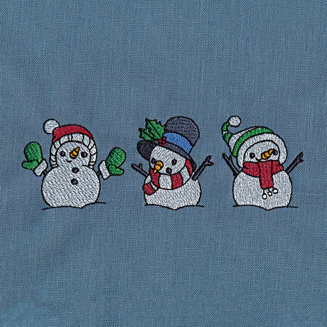 Winter Snowman Trio