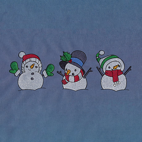 Winter Snowman Trio