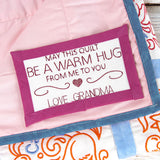 Be a Warm Hug Quilt Label