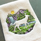 Woodland Deer Silhouette (Embossed)