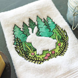 Woodland Bunny Silhouette (Embossed)